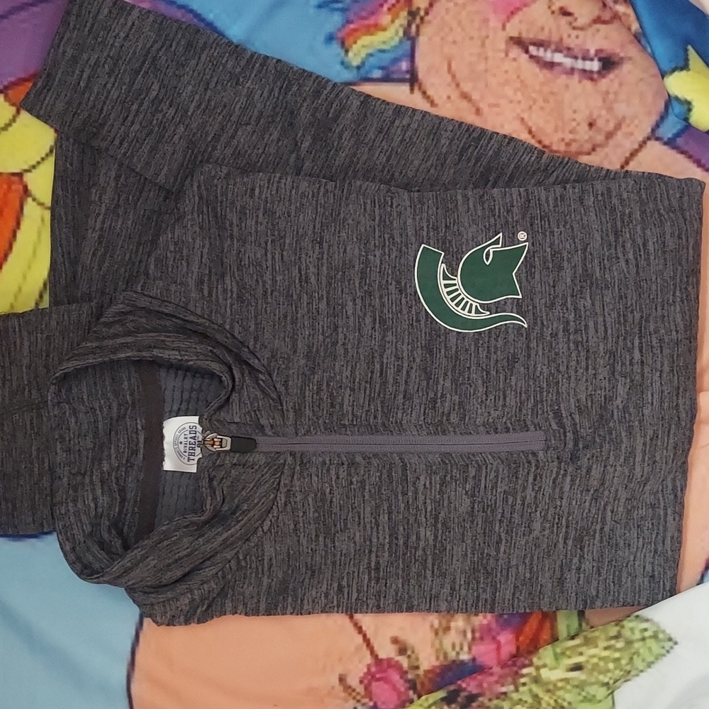 Great Michigan state university quarter zip by rivalry threads '91